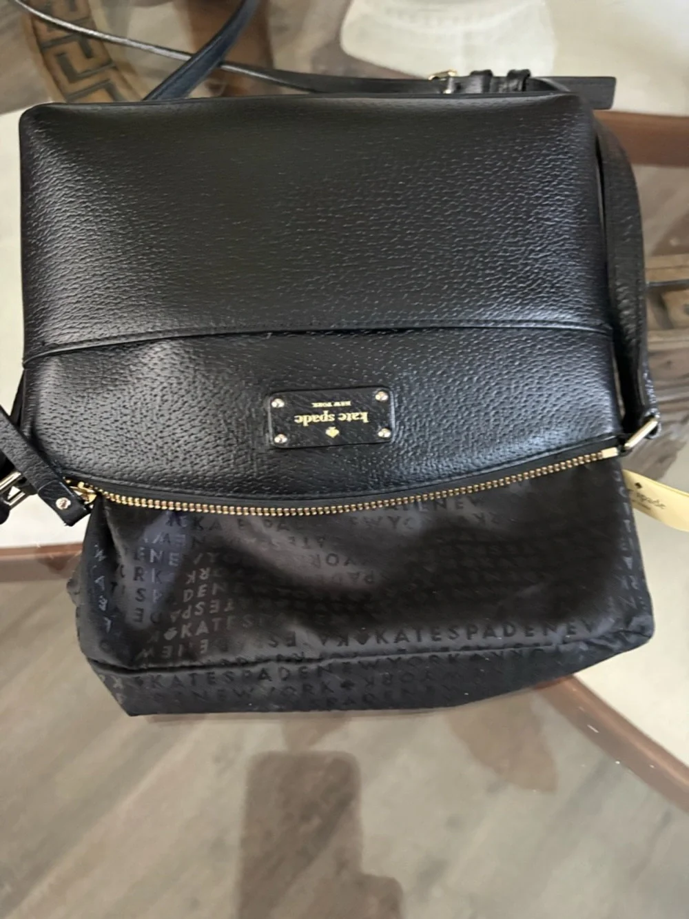 ♠️♠️KATE SPADE NEW YORK GROVE STREET MILLIE BLACK LEATHER CROSSBODY BAG!♠️♠️